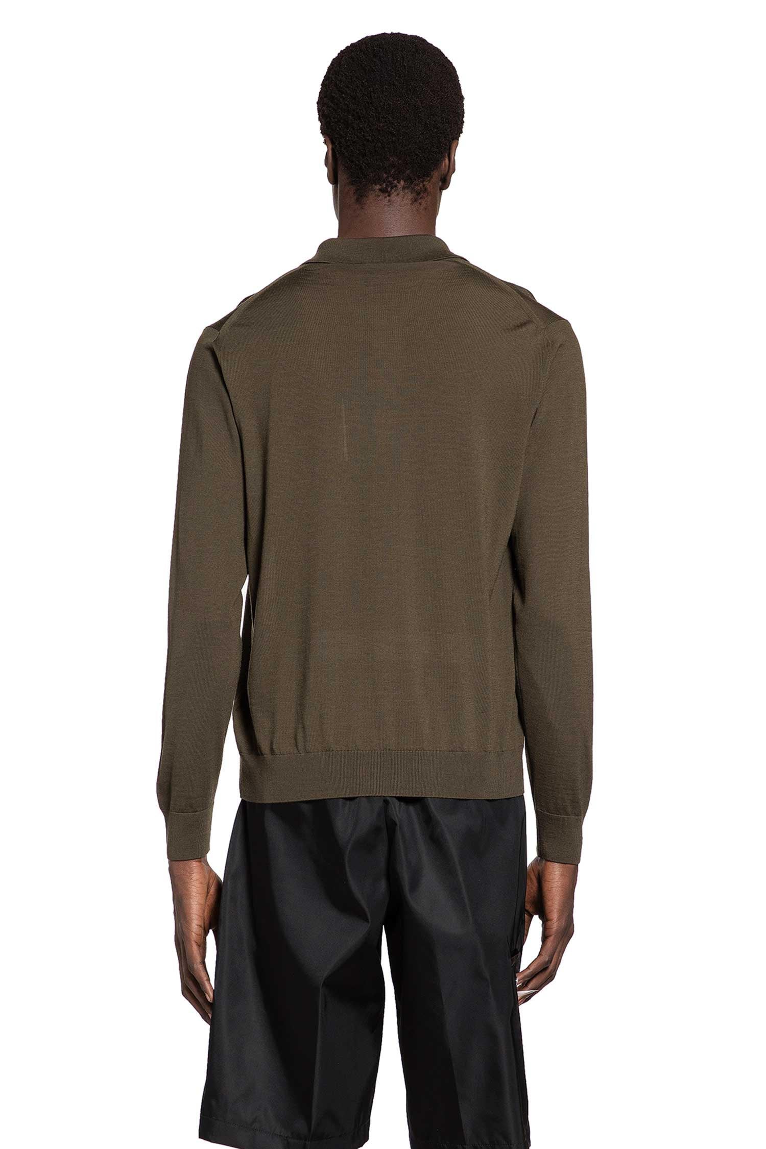 Supefine Wool Knit Polo Prada – Гарантія оригінальності – детальний вид