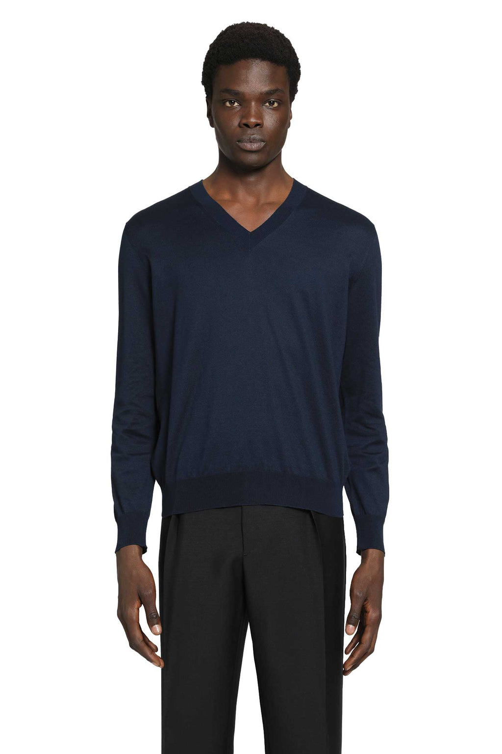 Cotton V-Neck Sweater Prada оригінал – Купити в Україні – вид ззаду