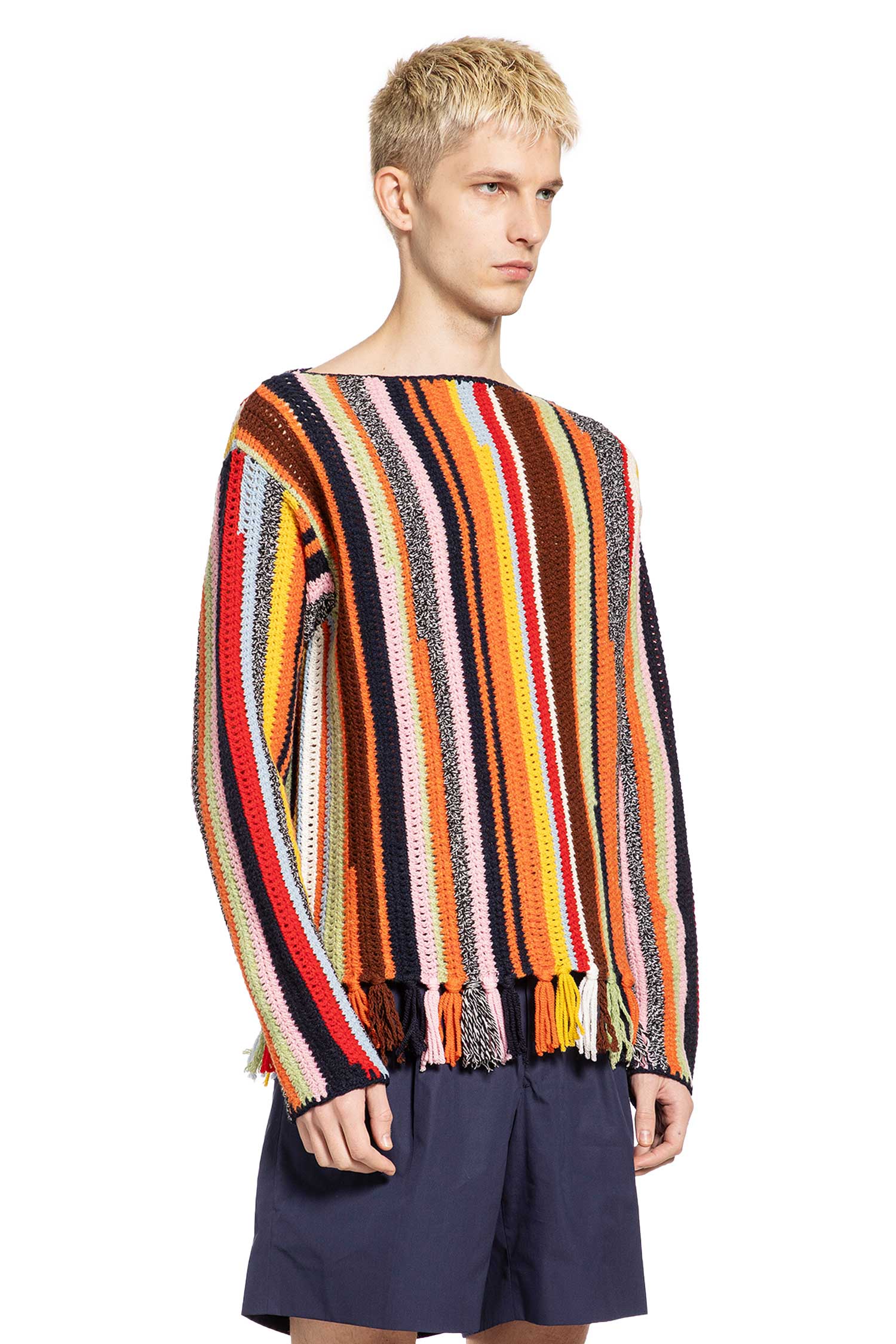 Wool Crochet Boat Neck Sweater Prada оригінал – Купити в Україні – детальний вид