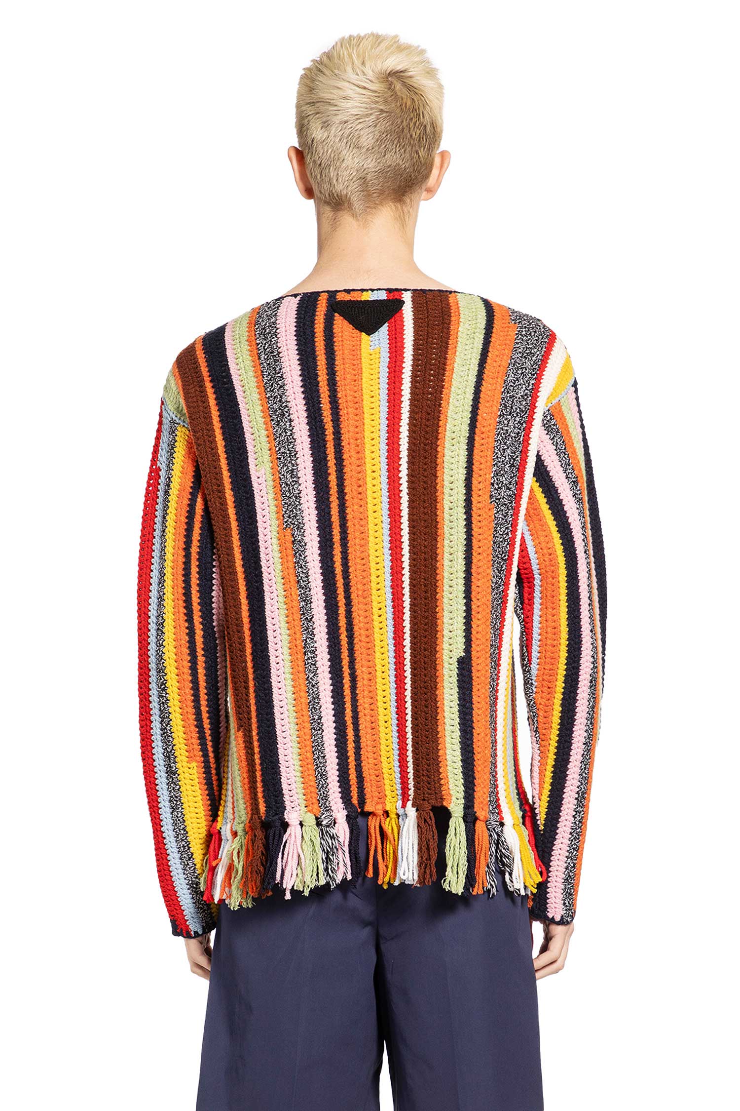 Wool Crochet Boat Neck Sweater Prada оригінал – Купити в Україні – збільшений вид