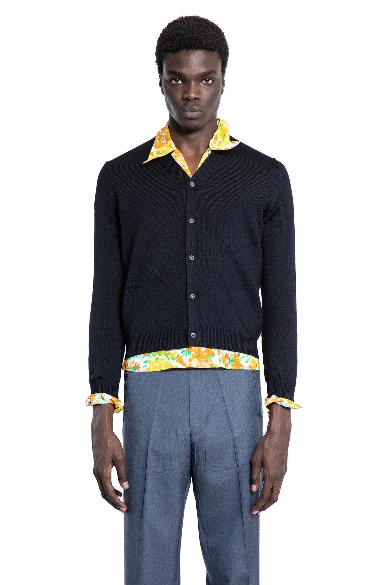 Man Black Knitwear Prada – Гарантія оригінальності – вид ззаду