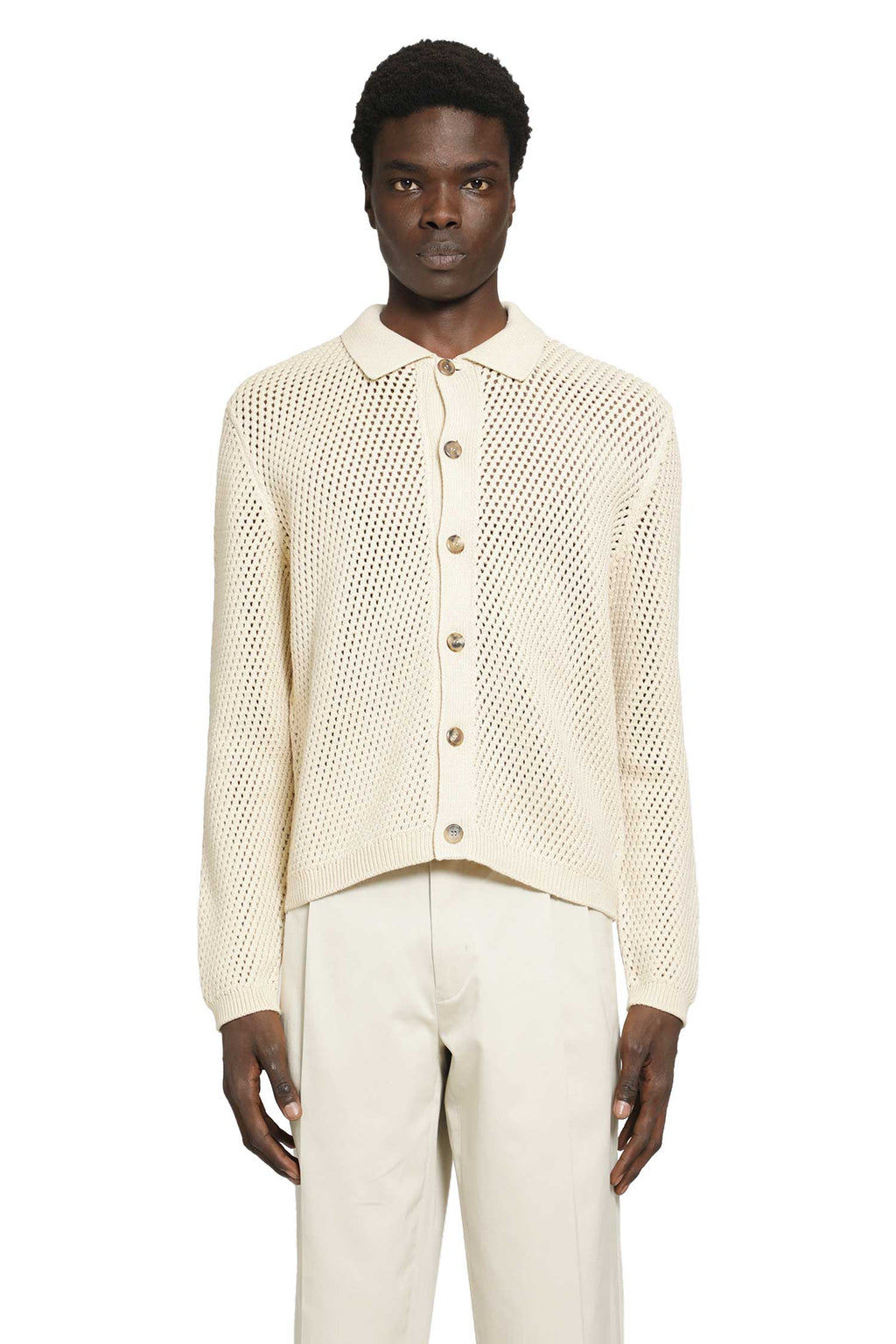 Оригінальна Linen And Cotton Cardigan Prada – боковий вид