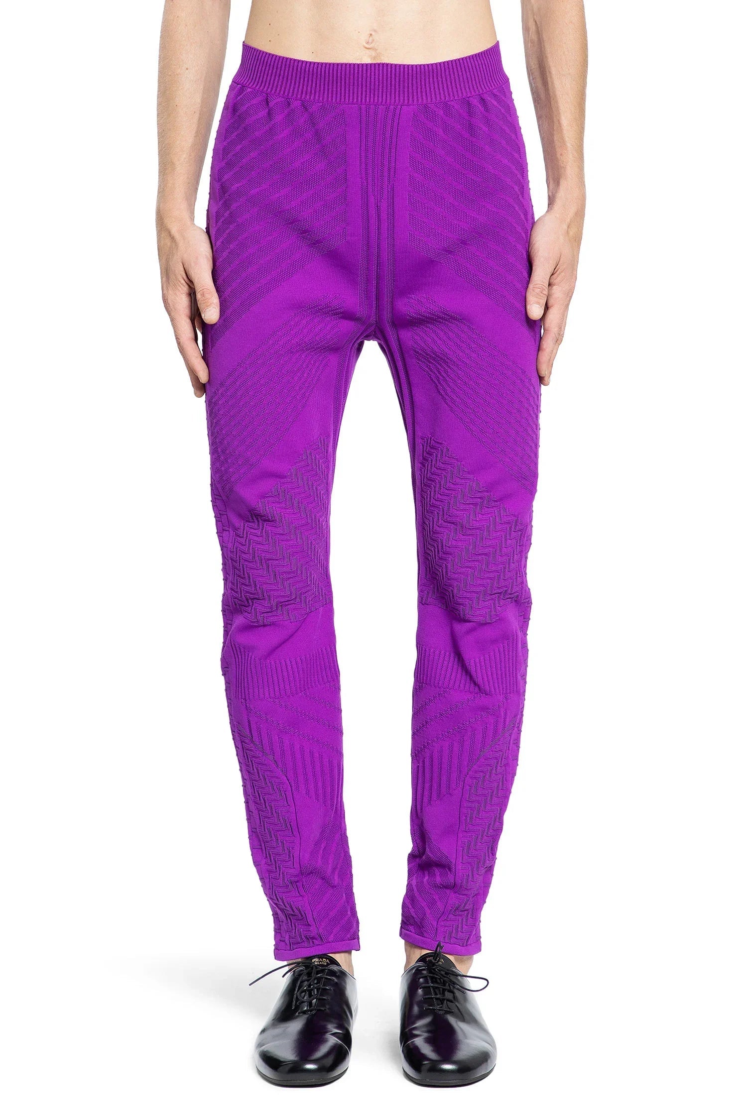 Оригінальна Re-Nylon Jacquard Leggings Prada – вид ззаду