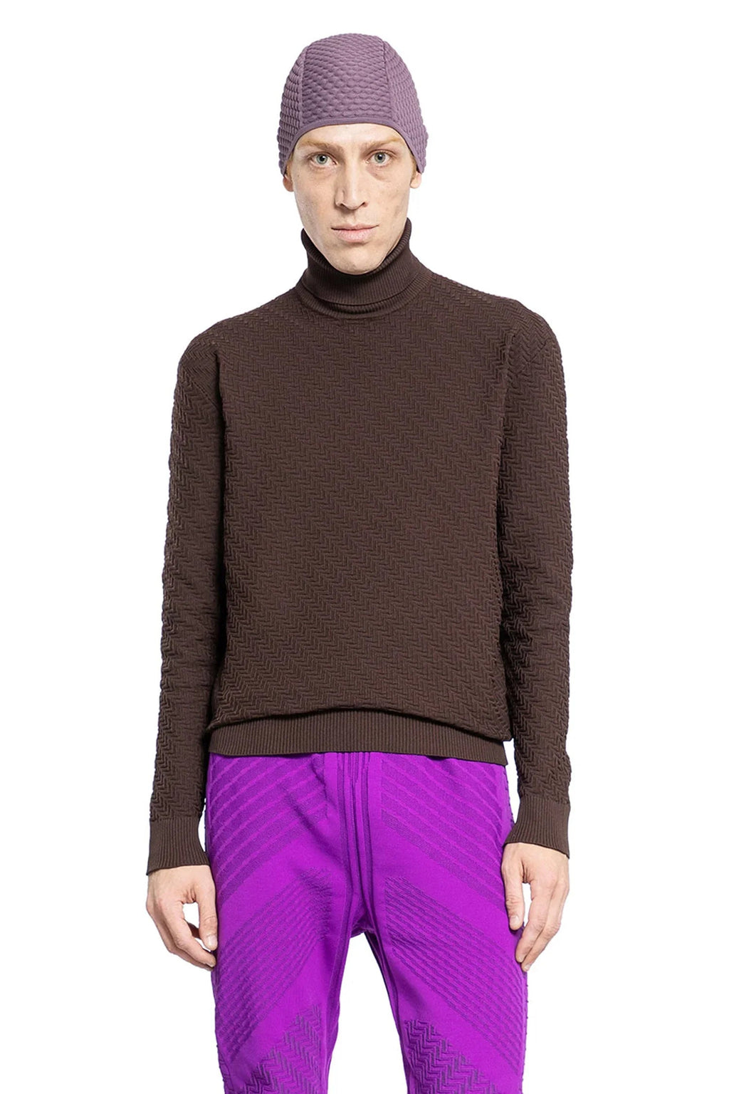 Jacquard Knit Sweater Prada – Гарантія оригінальності – боковий вид