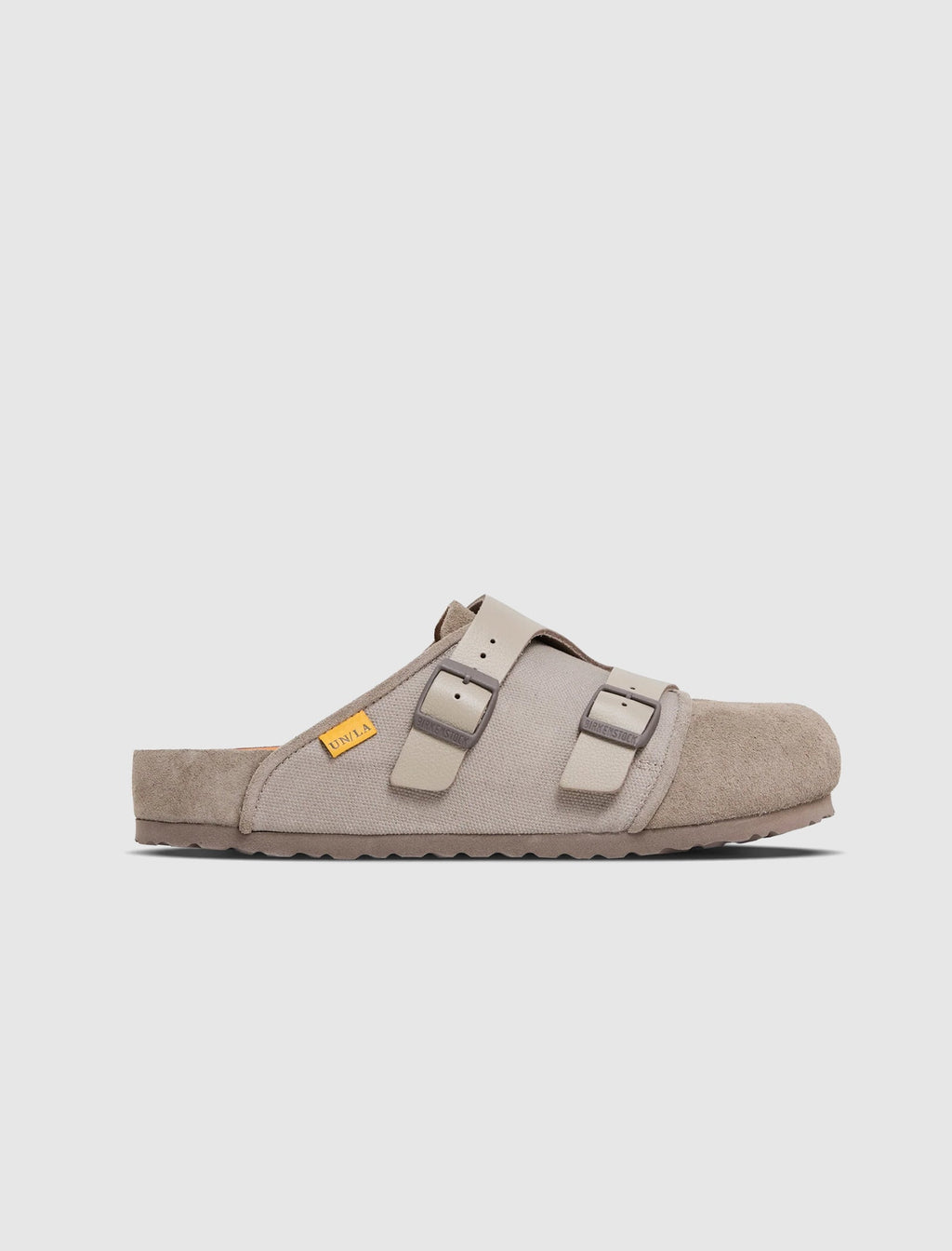 Union X Bimshire Clog Beige Taupe Birkenstock оригінал – Купити в Україні – боковий вид