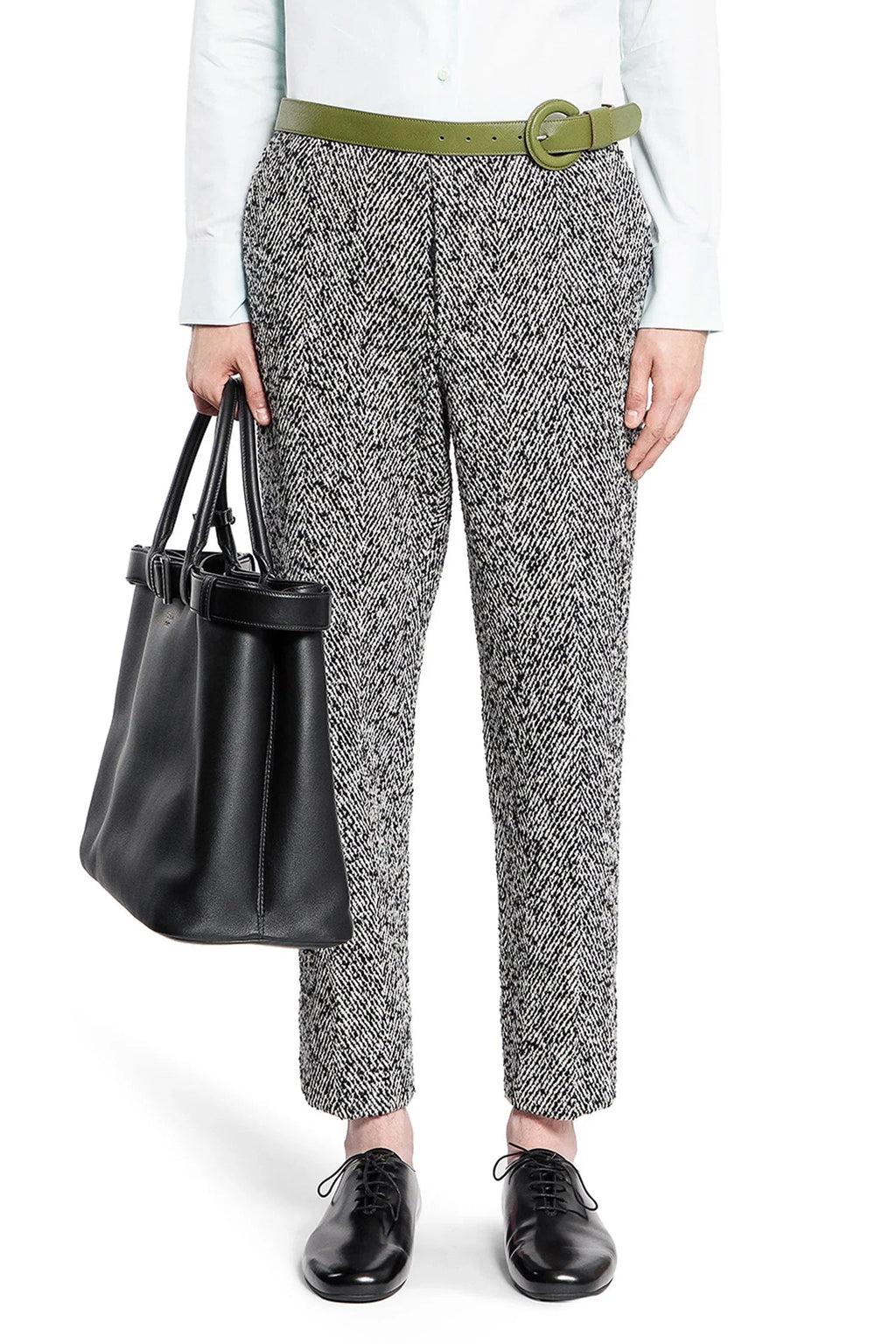 Wool Blend Pants Prada – Гарантія оригінальності – боковий вид