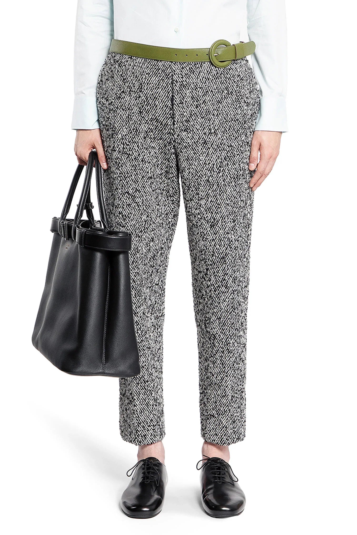 Wool Blend Pants Prada – Гарантія оригінальності – боковий вид