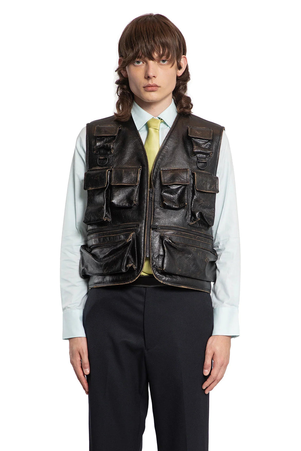 Оригінальна Leather Vest Prada – вид ззаду