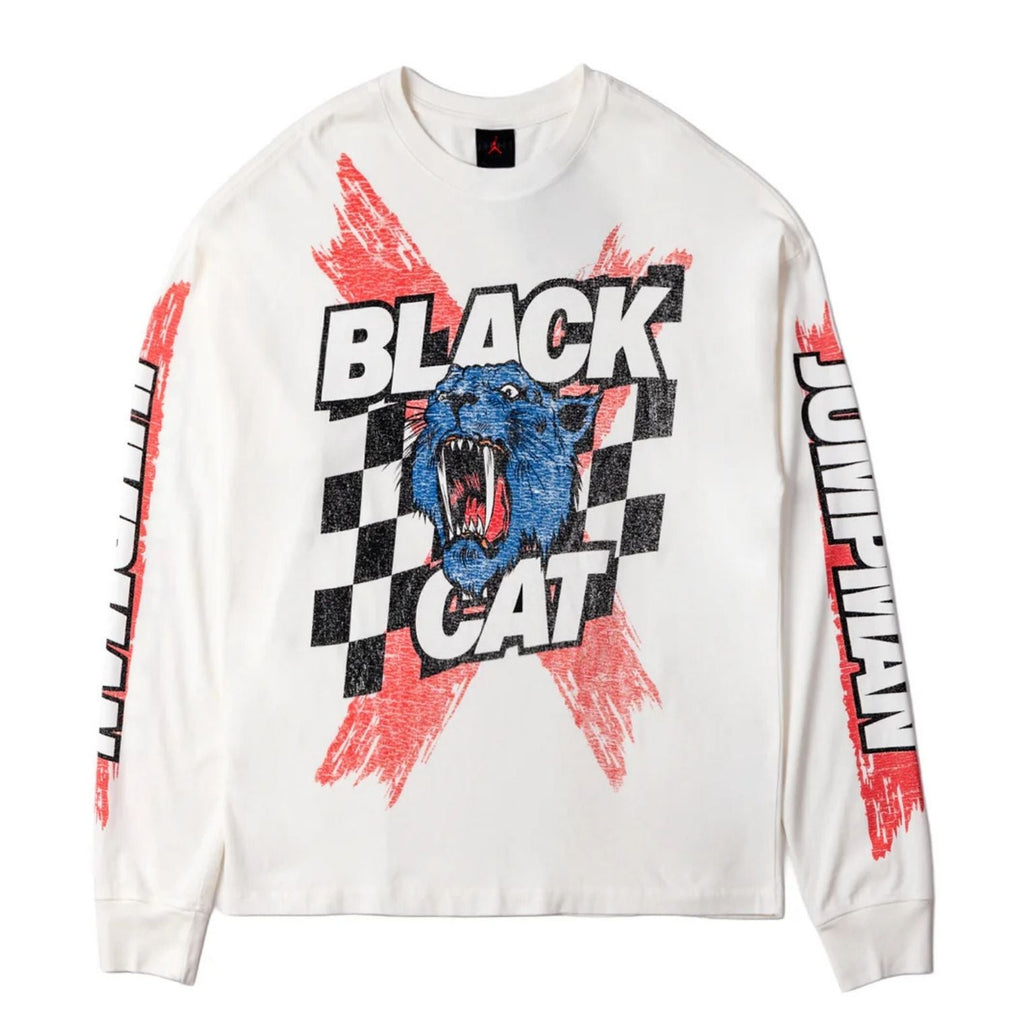 M J Black Cat Ls Tee Air jordan оригінал – Купити в Україні – боковий вид