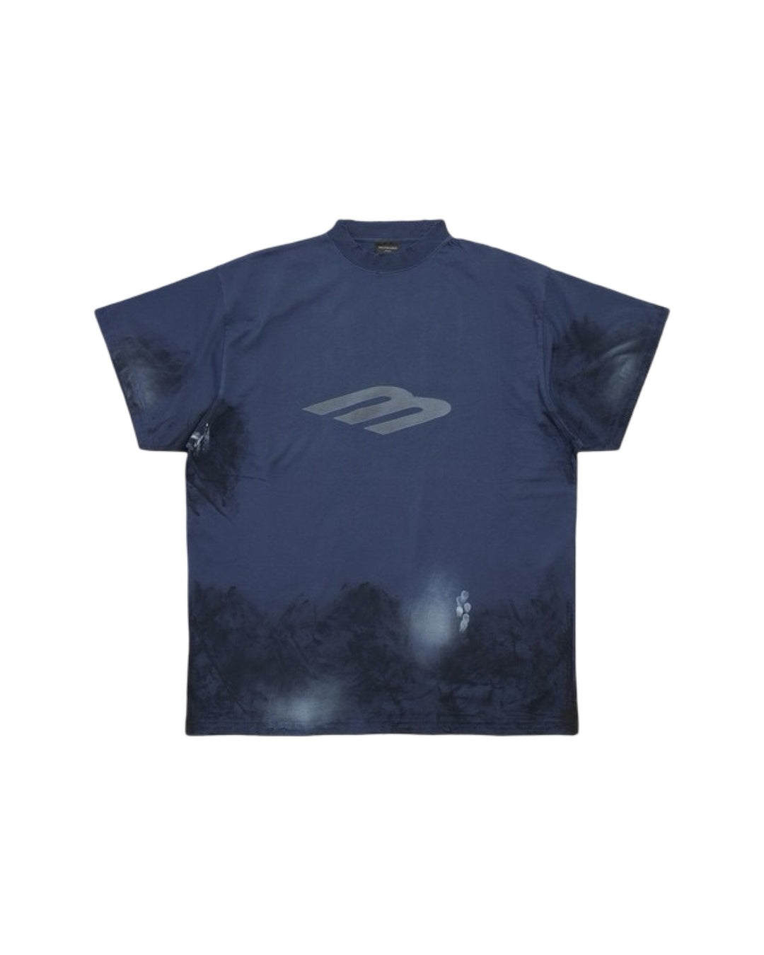 3B Stencil Vintage Navy T-Shirt Balenciaga оригінал – Купити в Україні – боковий вид