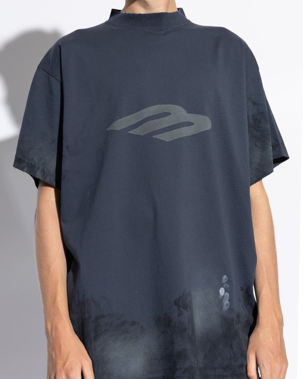3B Stencil Vintage Navy T-Shirt, Balenciaga, фото 3