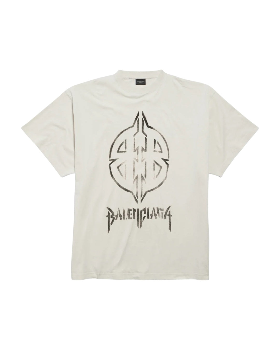 Metal BB Stencil Off White T-Shirt Balenciaga оригінал – Купити в Україні – боковий вид