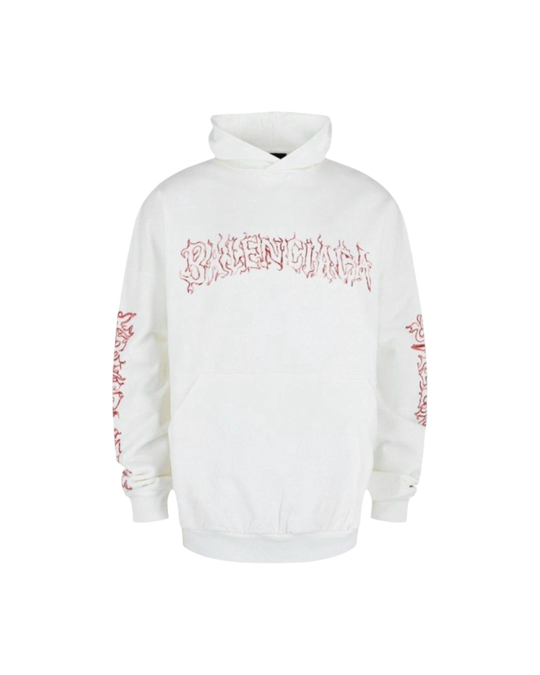 DIY Metal Outline White Red Hoodie Balenciaga оригінал – Купити в Україні – боковий вид