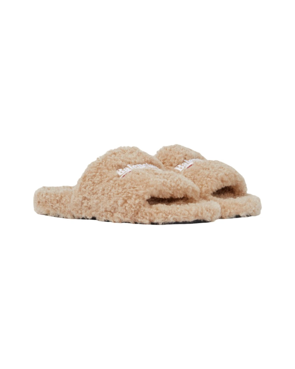 Furry Political Logo Beige Slides, Balenciaga, photo 2