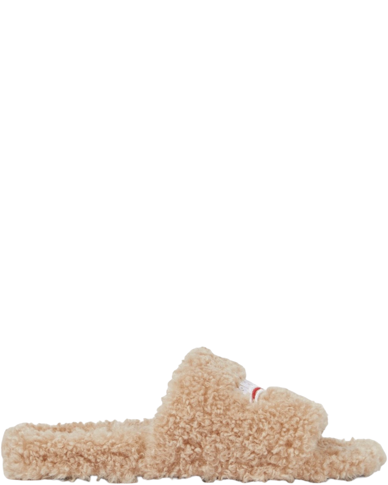 Furry Political Logo Beige Slides Balenciaga оригінал – Купити в Україні
