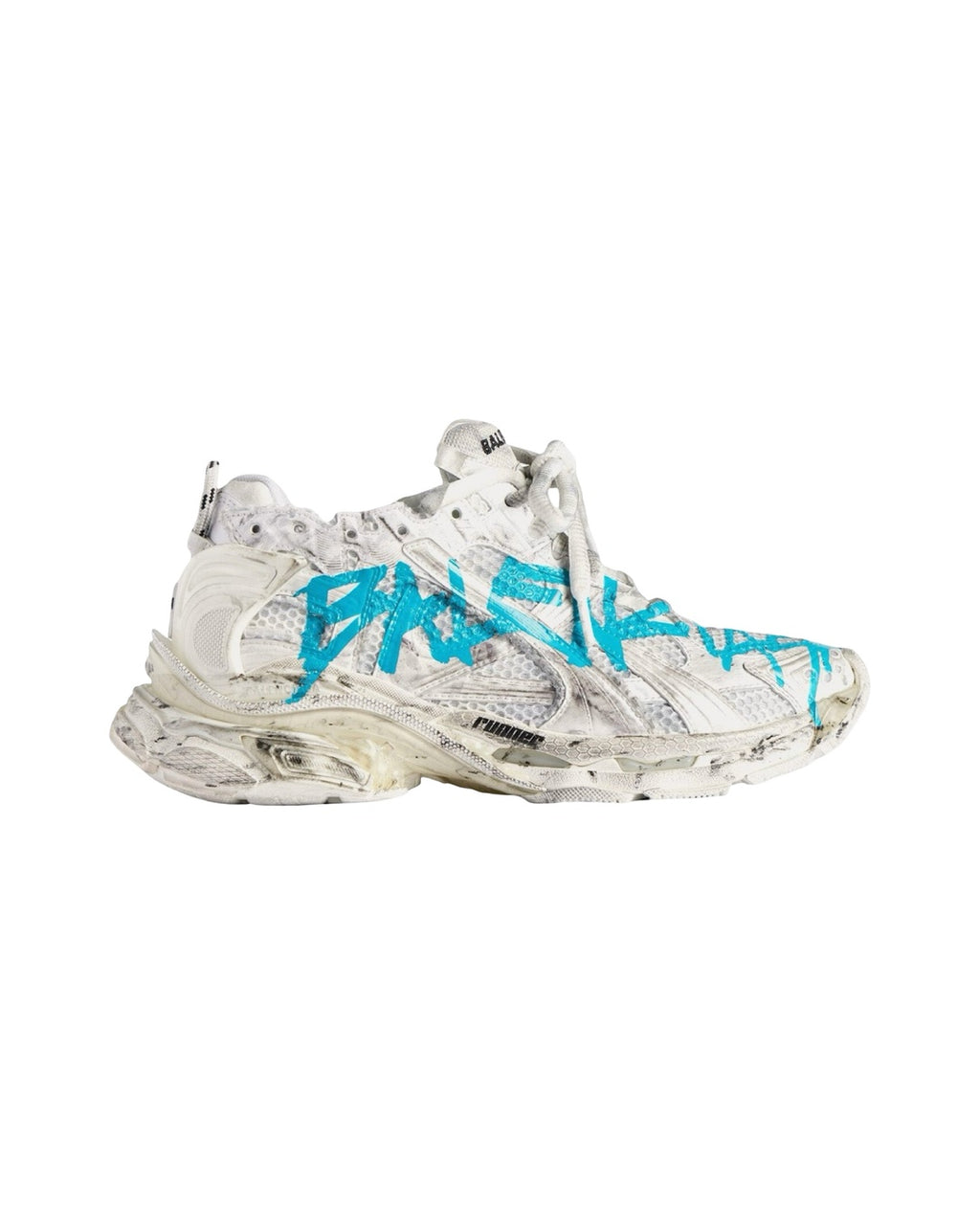 Runner Graffiti White Blue Sneakers, Balenciaga, photo 1