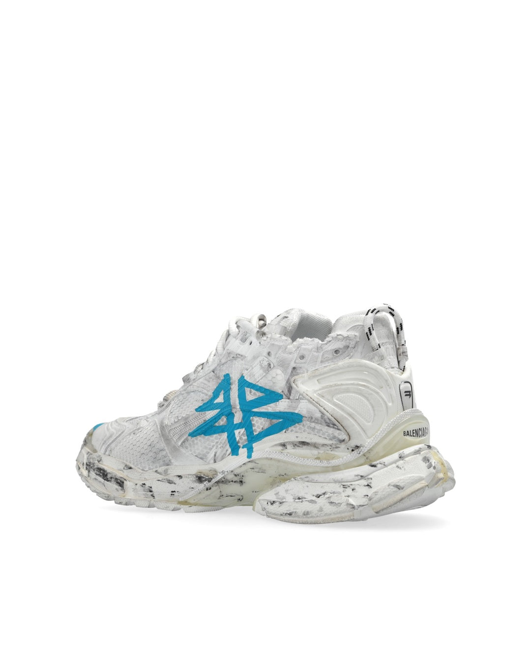 Runner Graffiti White Blue Sneakers Balenciaga оригінал – Купити в Україні – детальний вид