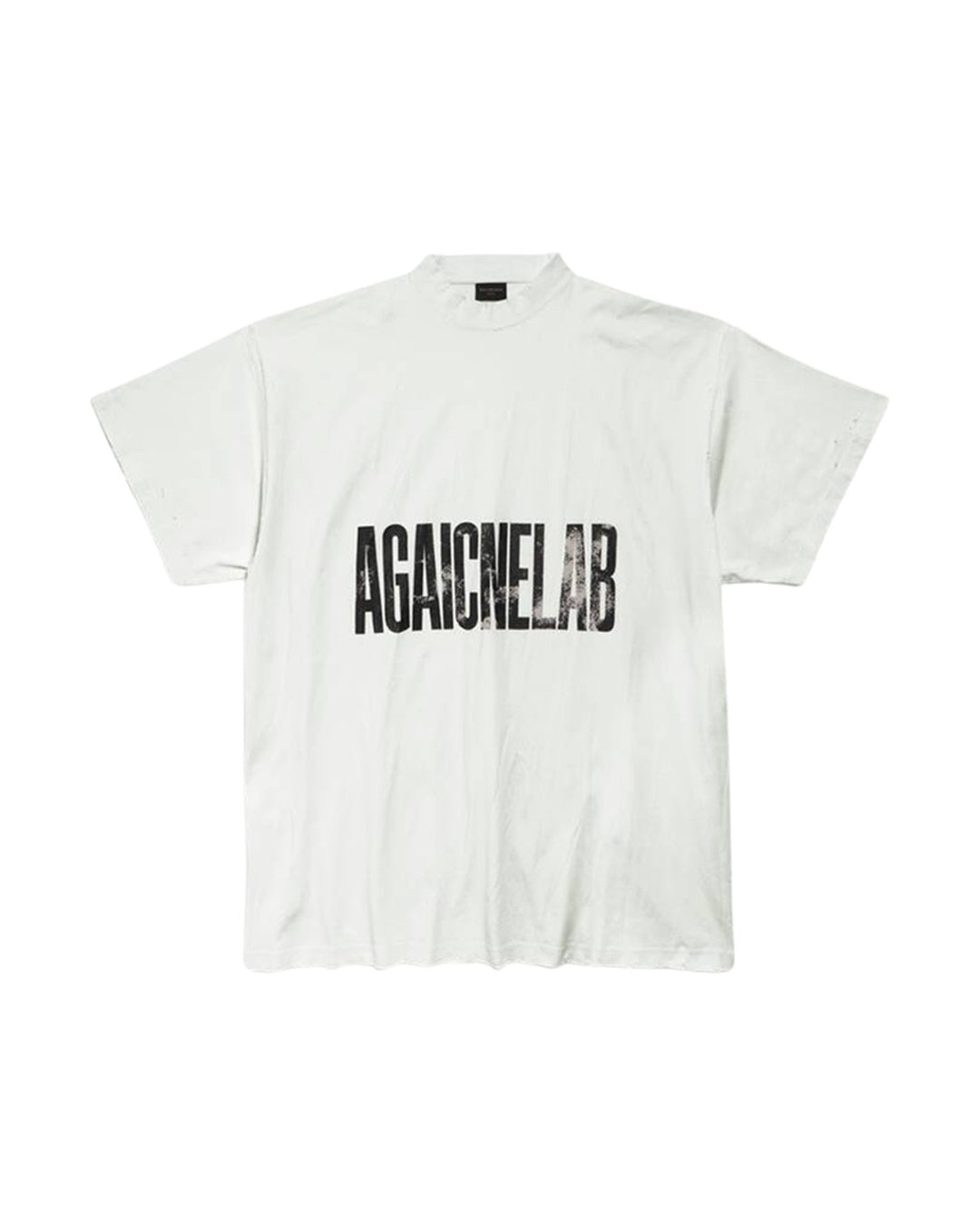 Agaicnelab Logo White T-Shirt Balenciaga оригінал – Купити в Україні – боковий вид