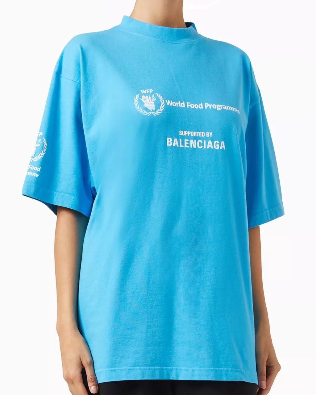 WFP Logo Light Blue T-Shirt, Balenciaga, photo 4