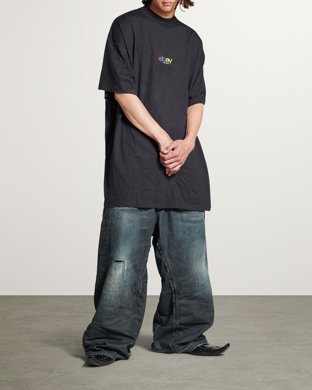 eBay Logo Oversized Black T-Shirt, Balenciaga, photo 4