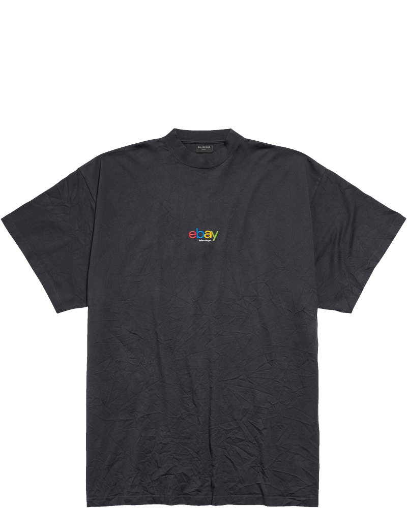 eBay Logo Oversized Black T-Shirt Balenciaga оригінал – Купити в Україні