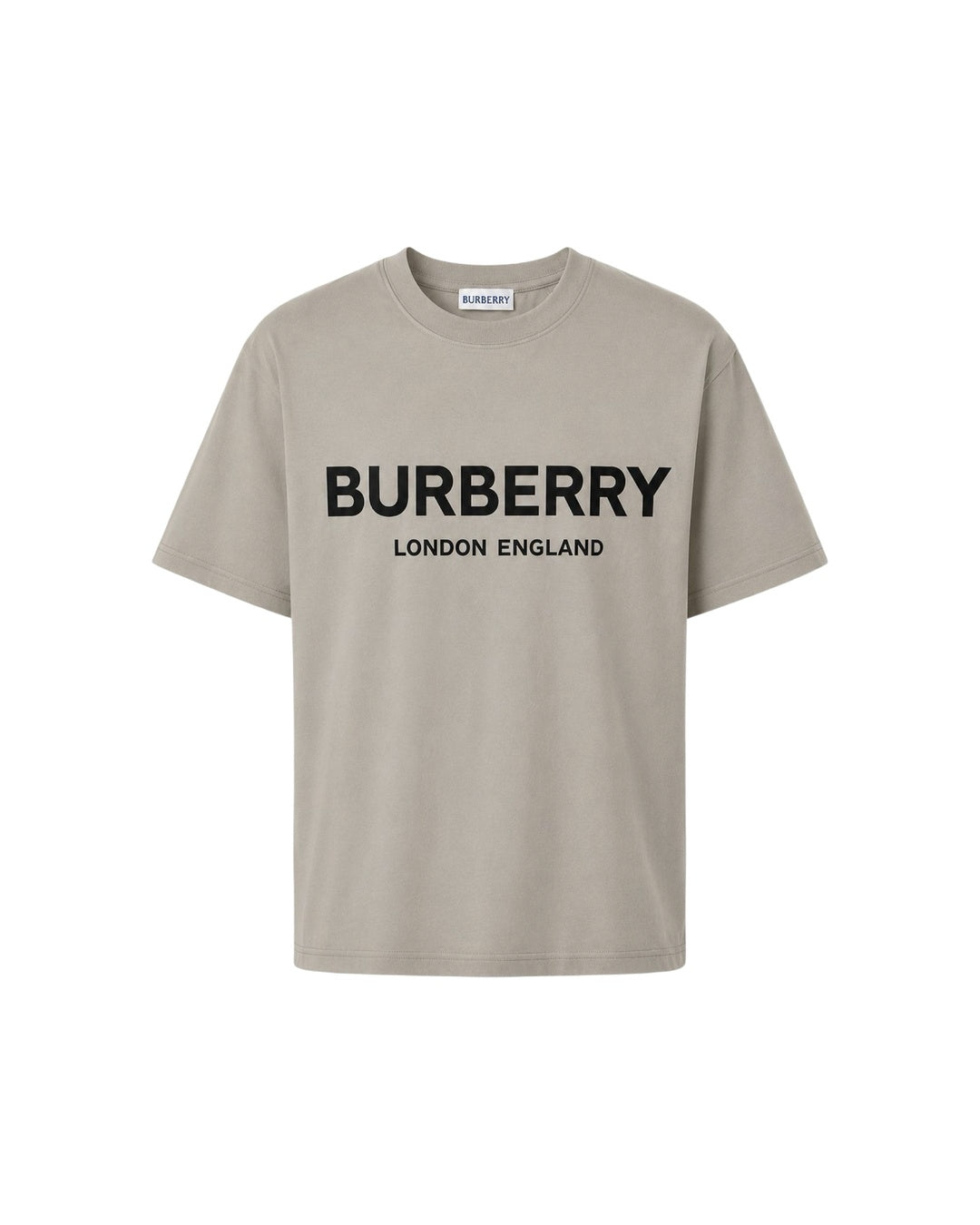 Logo Print Taupe Grey T-Shirt Burberry оригінал – Купити в Україні – боковий вид