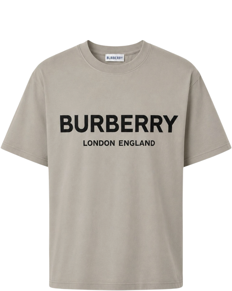 Logo Print Taupe Grey T-Shirt Burberry оригінал – Купити в Україні