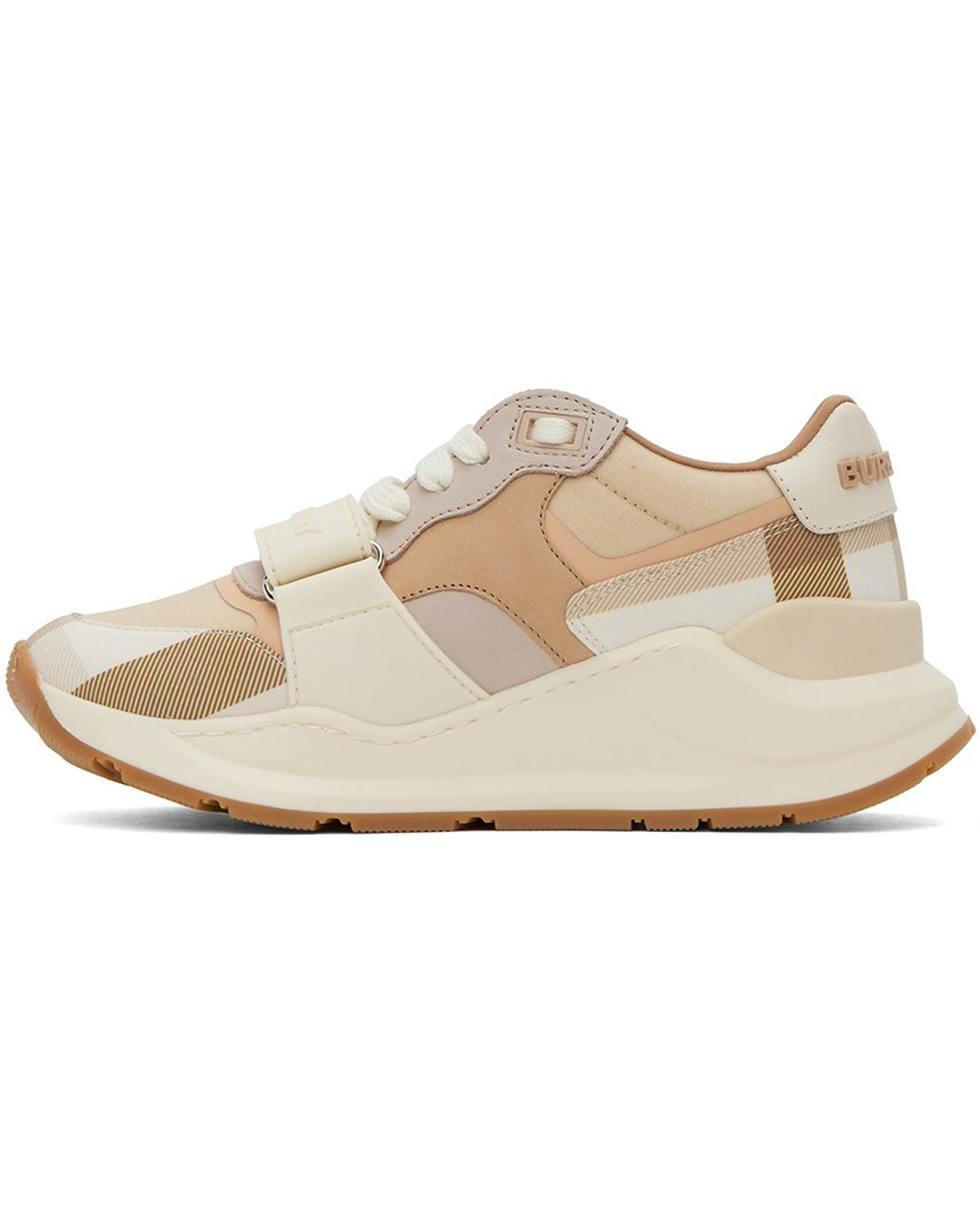 Ramsey Check Cream Sneakers Burberry оригінал – Купити в Україні – боковий вид
