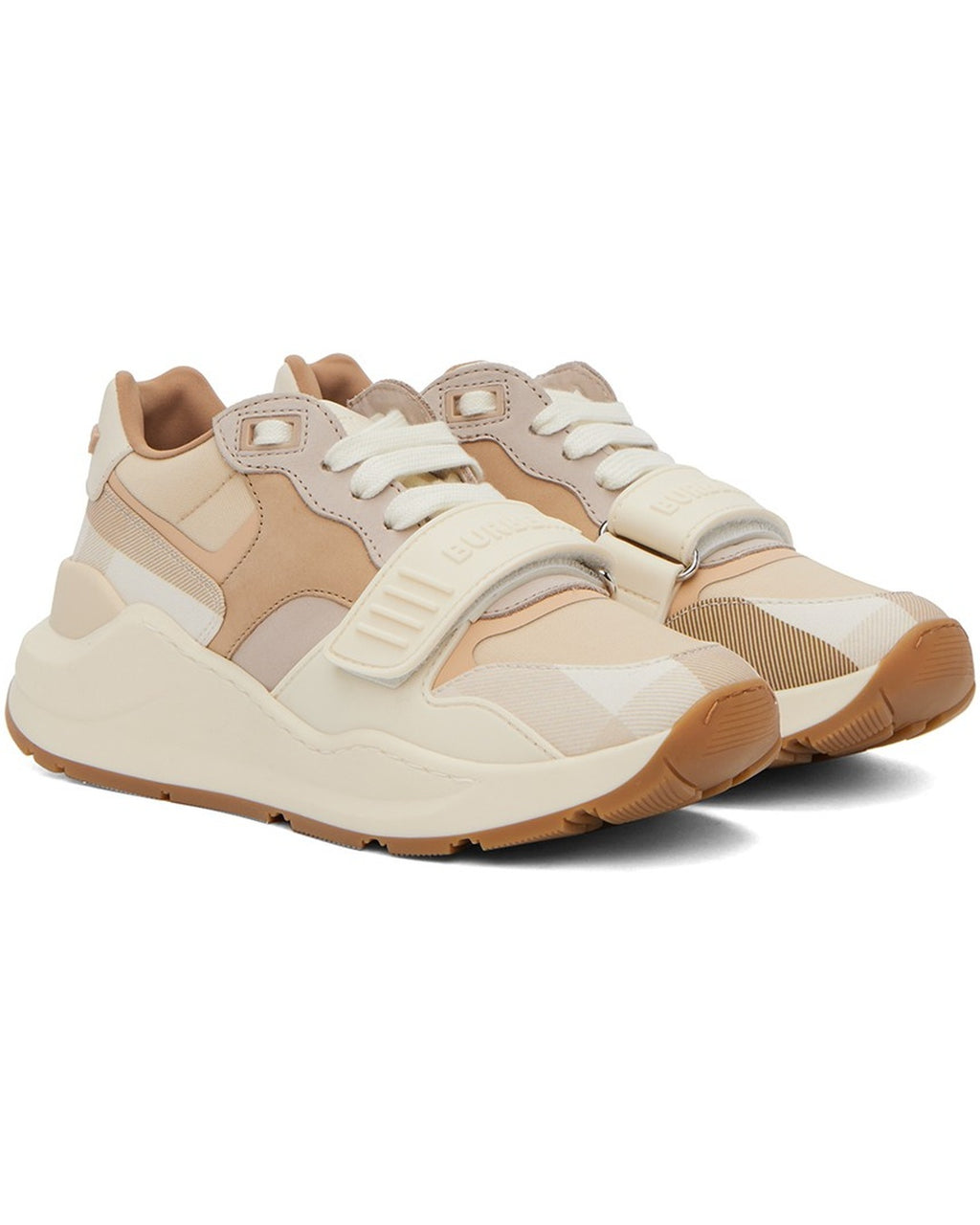 Ramsey Check Cream Sneakers, Burberry, photo 3