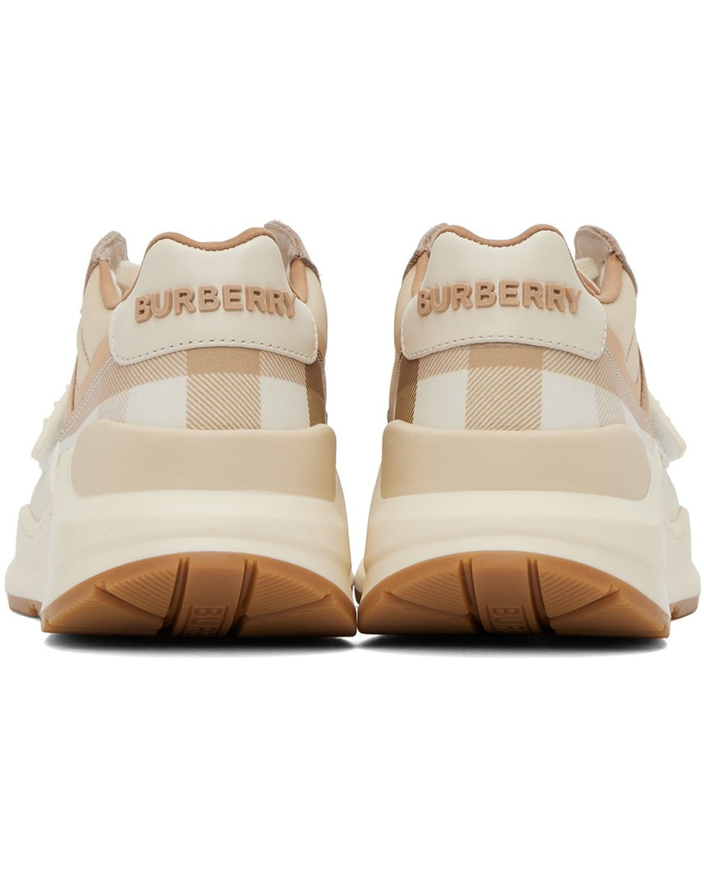 Ramsey Check Cream Sneakers, Burberry, photo 4