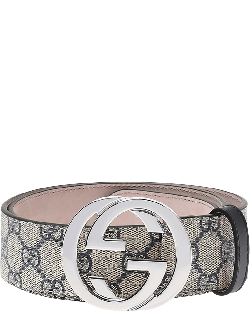 GG Supreme Interlocking G Beige Blue Belt Gucci оригінал – Купити в Україні