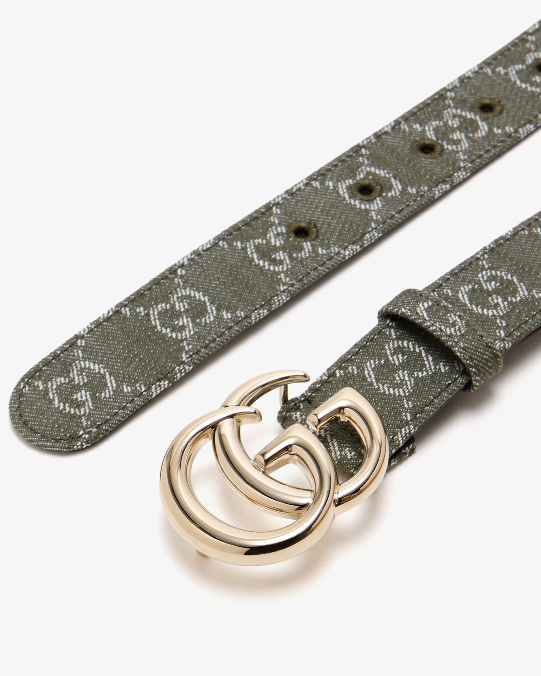 GG Marmont Green Denim Belt Gucci оригінал – Купити в Україні – вид ззаду