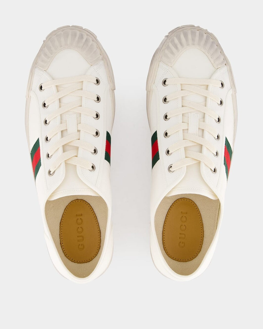 Lido White Web Sneakers, Gucci, photo 4