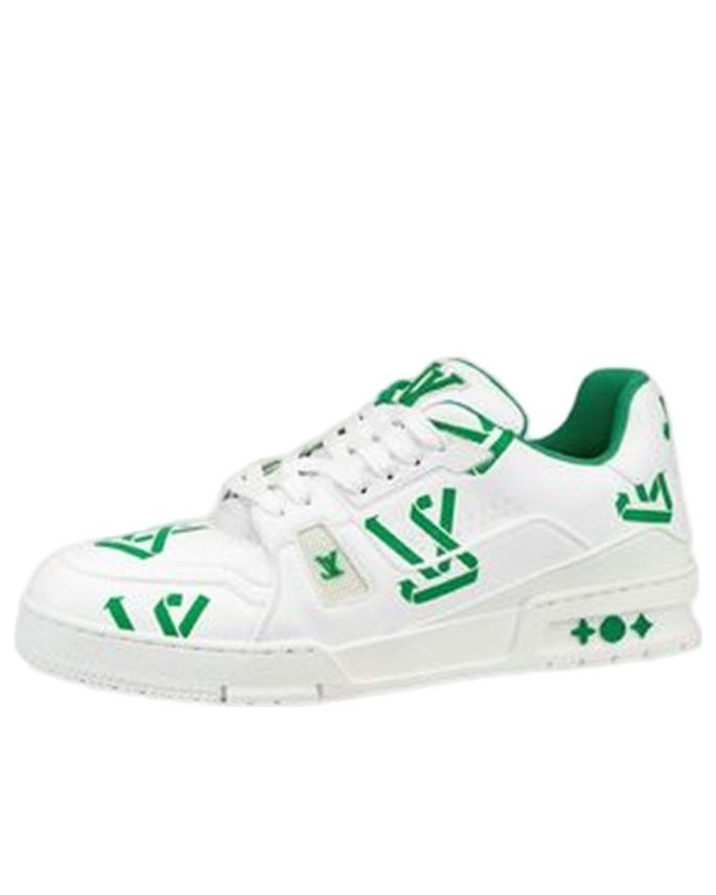 LV Trainer White Green Sneakers, Louis Vuitton, photo 3