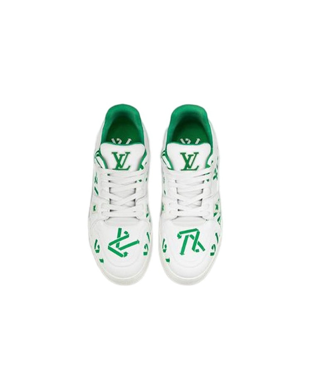 LV Trainer White Green Sneakers, Louis Vuitton, photo 4