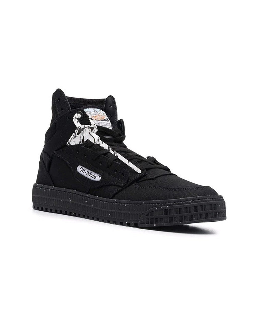 3.0 Off Court High Black Canvas Sneakers, Off-White, photo 3