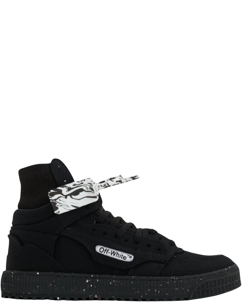 3.0 Off Court High Black Canvas Sneakers Off-white оригінал – Купити в Україні