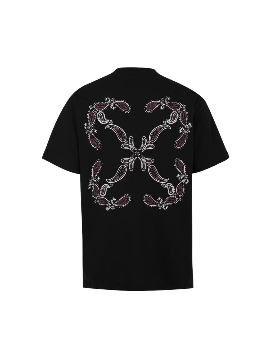 Bandana Arrow Slim Black T-Shirt, Off-White, photo 2