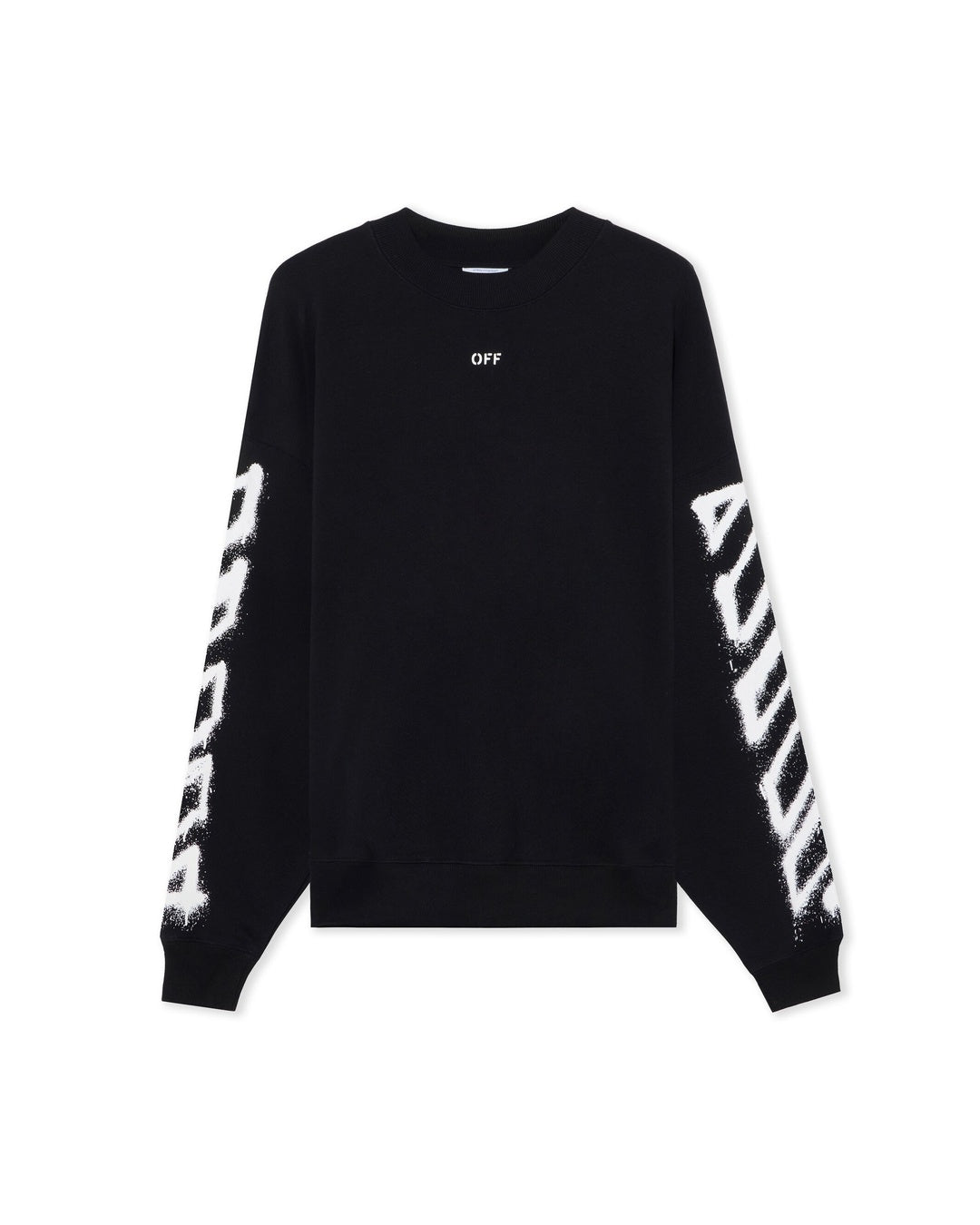 Spray Logo Black Sweatshirt Off-white оригінал – Купити в Україні – боковий вид