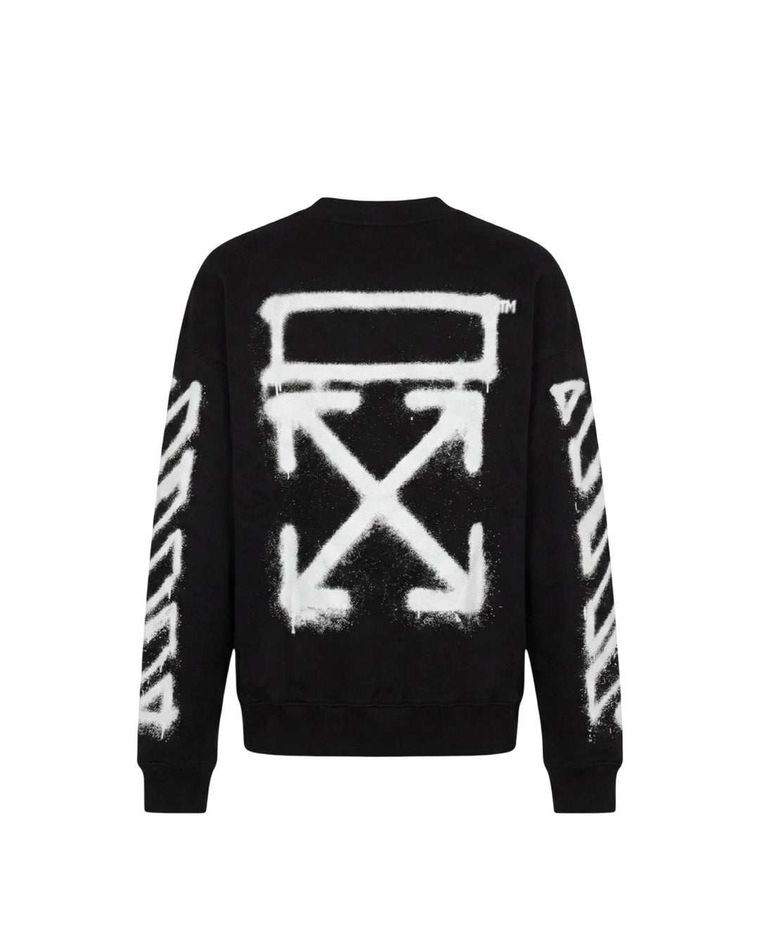 Spray Logo Black Sweatshirt Off-white оригінал – Купити в Україні – вид ззаду