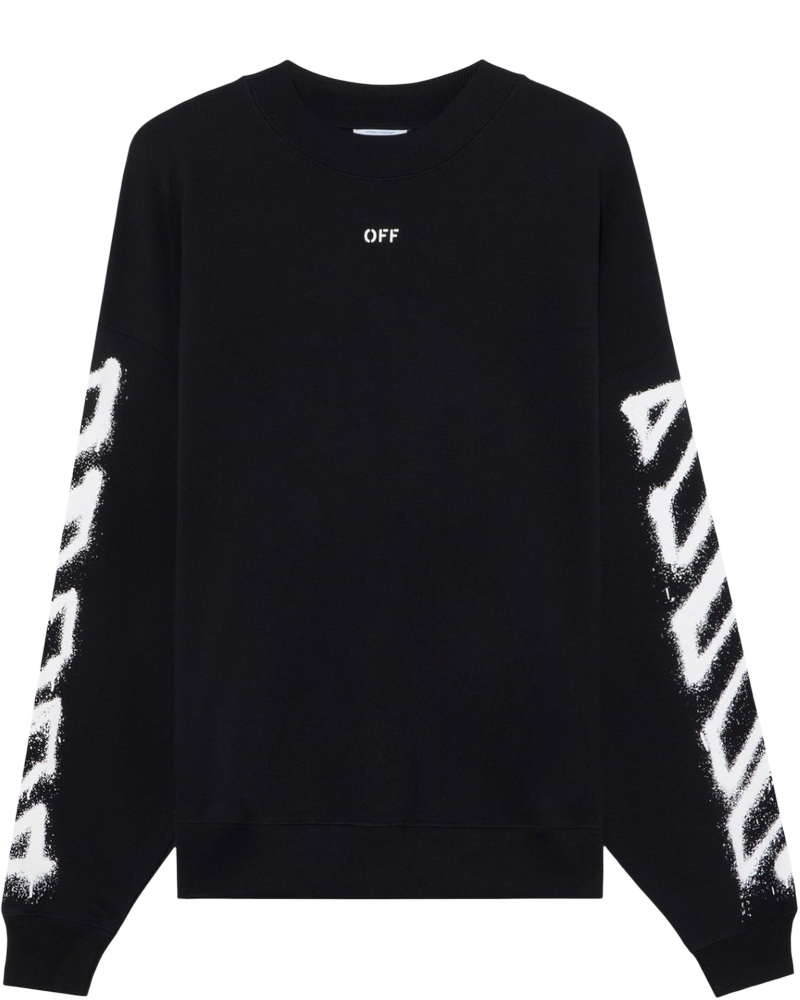 Spray Logo Black Sweatshirt Off-white оригінал – Купити в Україні
