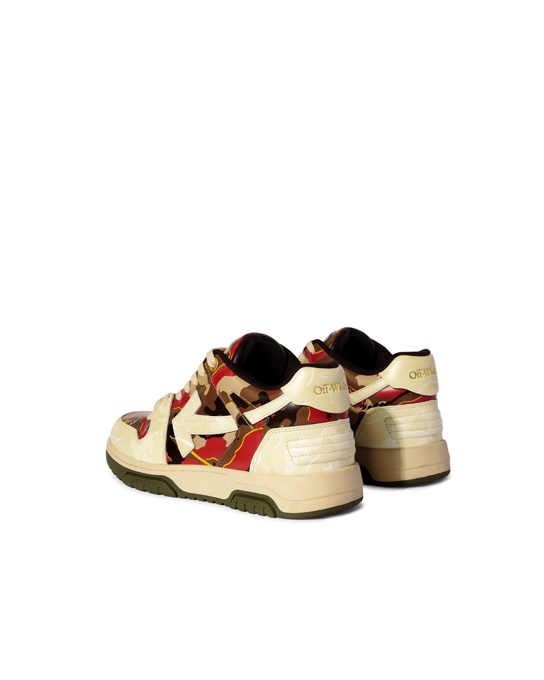 Out Of Office Camo Sneakers Off-white оригінал – Купити в Україні – вид ззаду