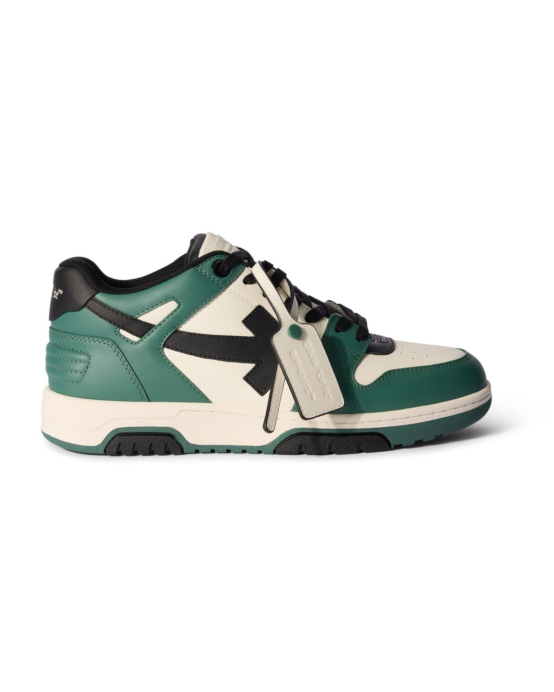 Out Of Office Green White Sneakers Off-white оригінал – Купити в Україні – боковий вид