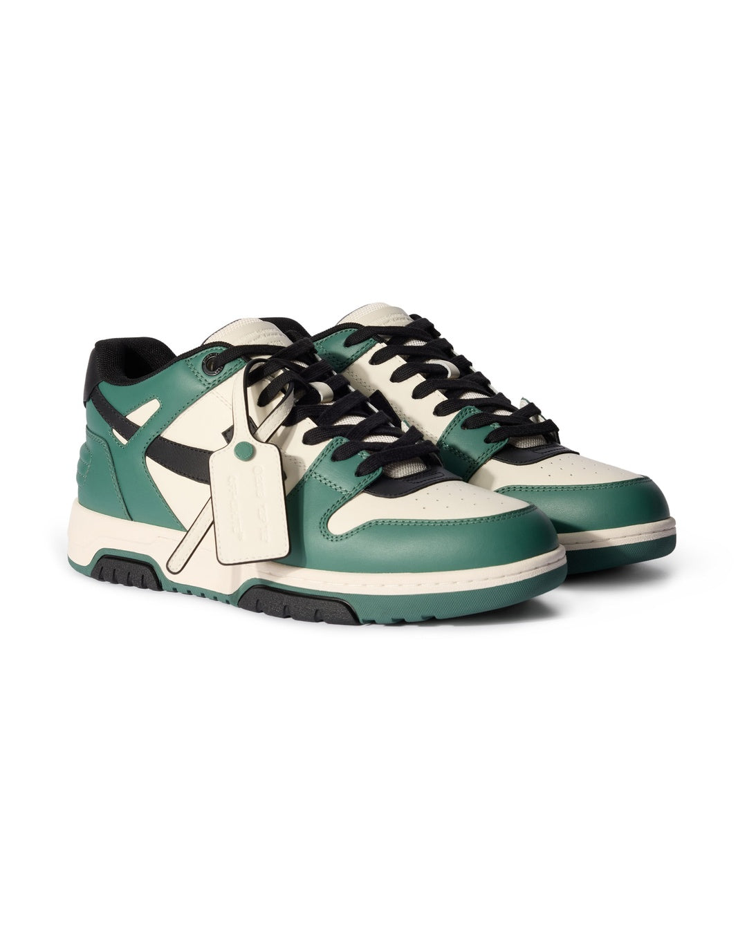 Out Of Office Green White Sneakers Off-white оригінал – Купити в Україні – вид ззаду