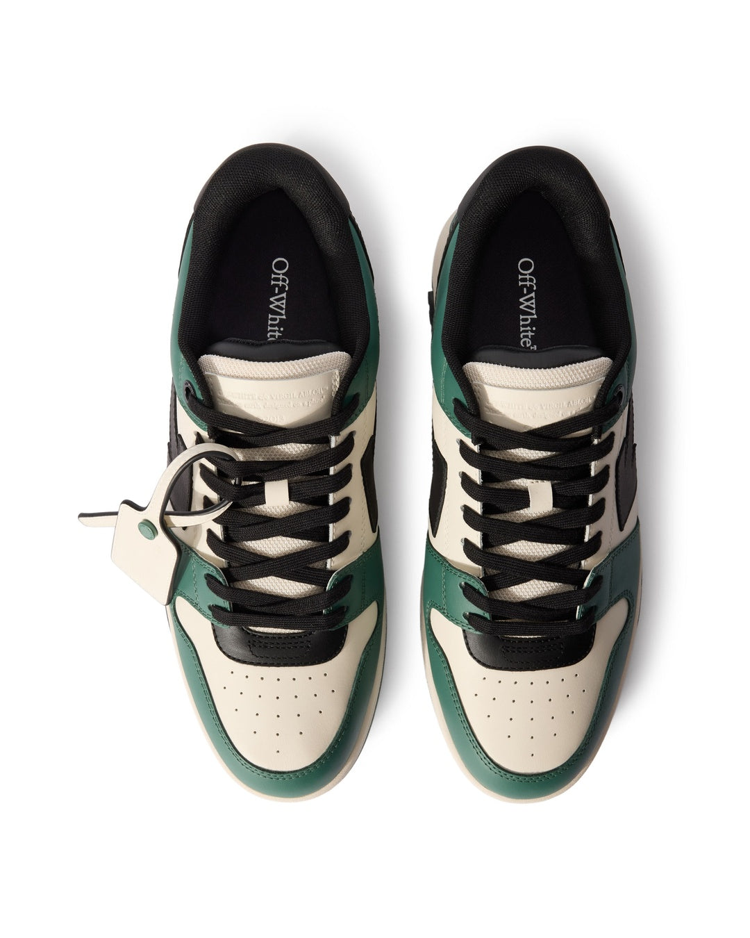 Out Of Office Green White Sneakers Off-white оригінал – Купити в Україні – збільшений вид