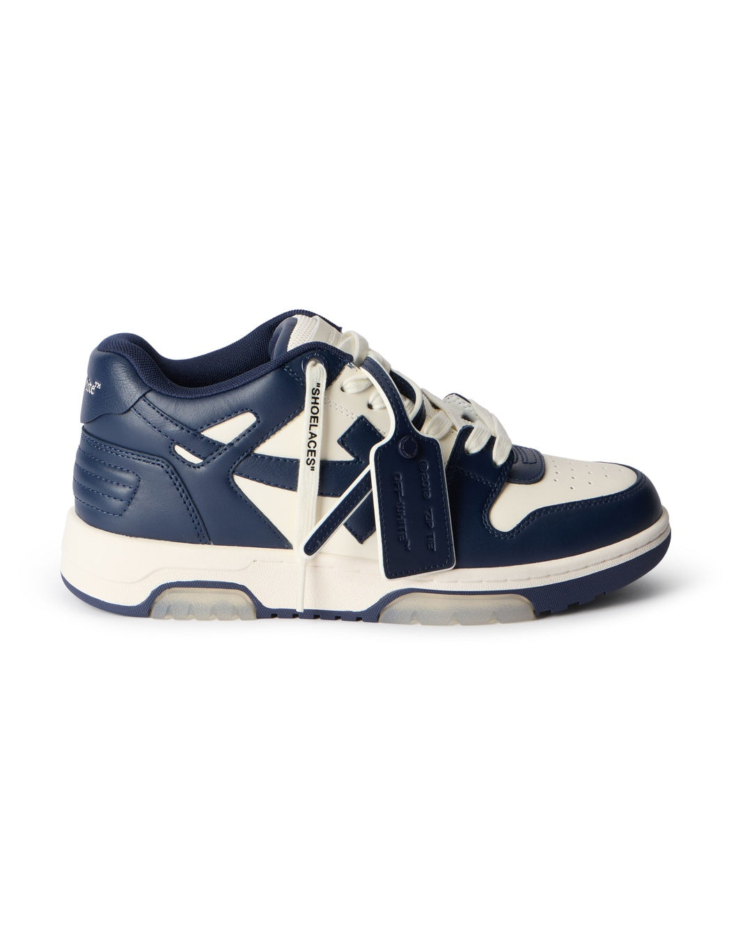 Out Of Office Navy White Sneakers Off-white оригінал – Купити в Україні – боковий вид