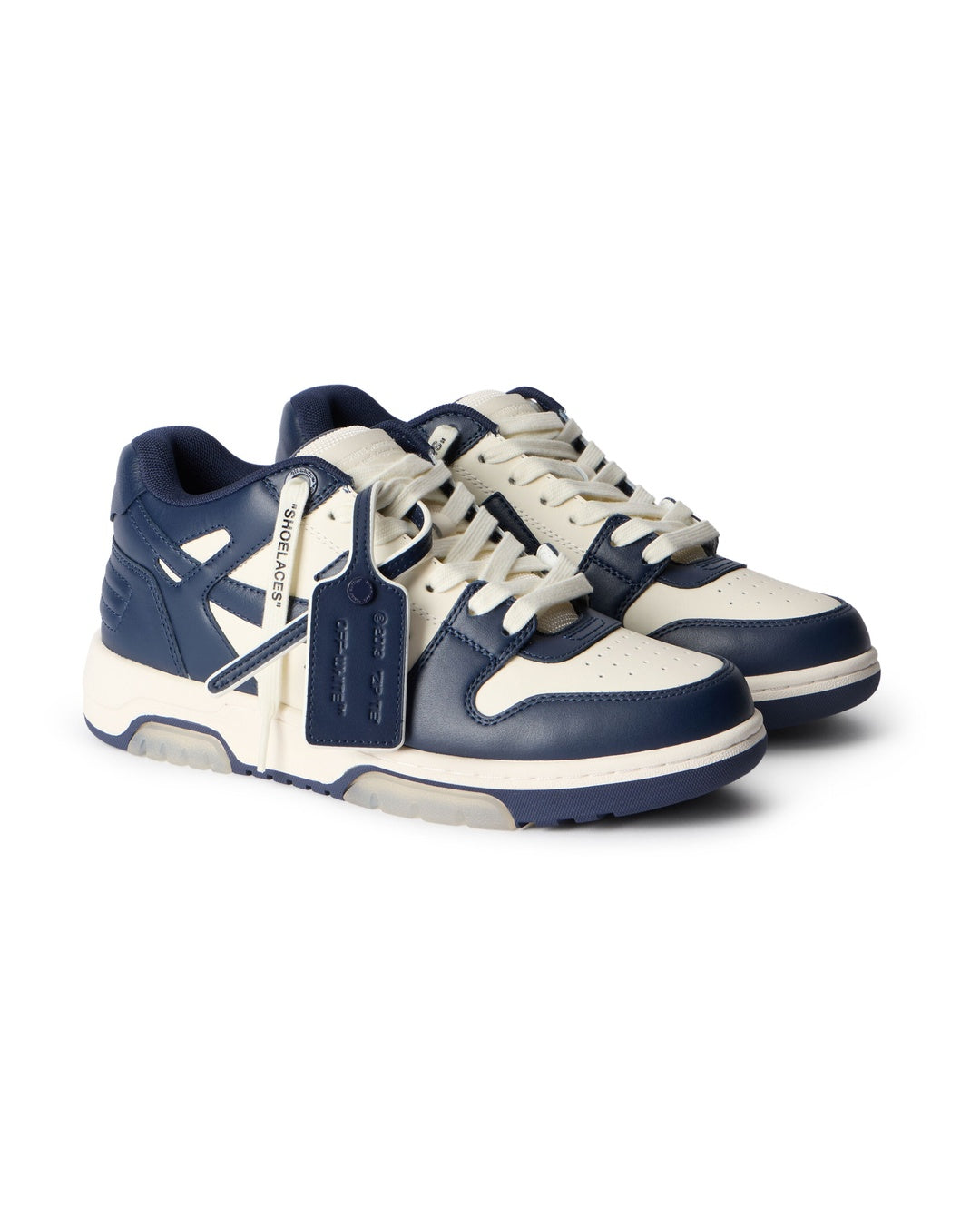 Out Of Office Navy White Sneakers Off-white оригінал – Купити в Україні – вид ззаду