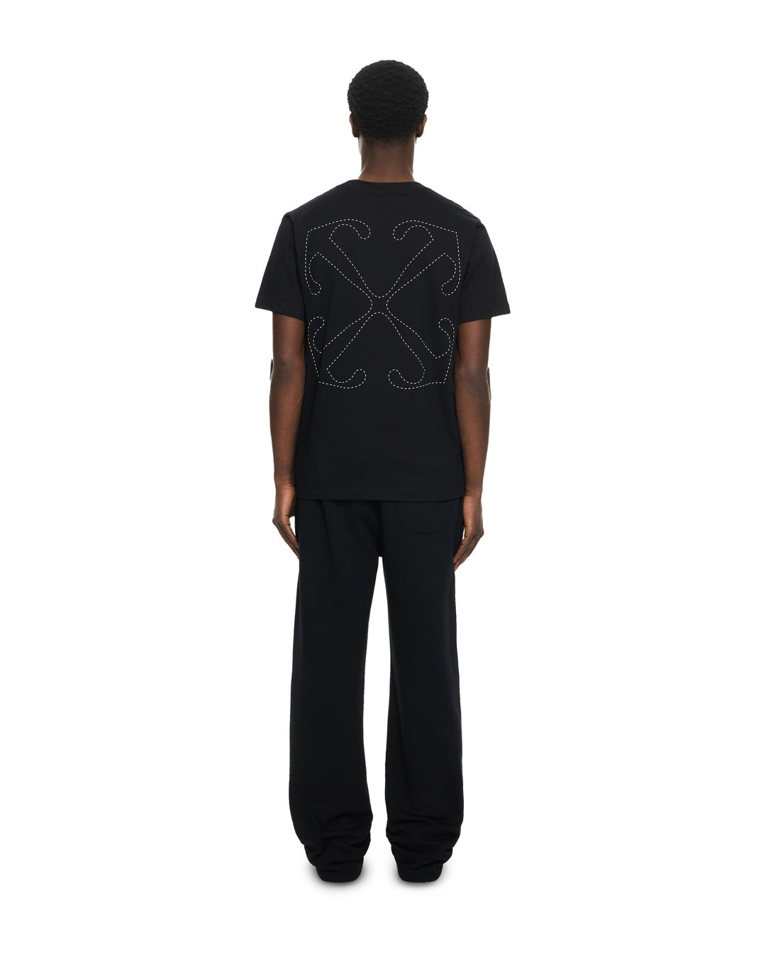Stitch Arrow Slim Black T-Shirt Off-white оригінал – Купити в Україні – збільшений вид