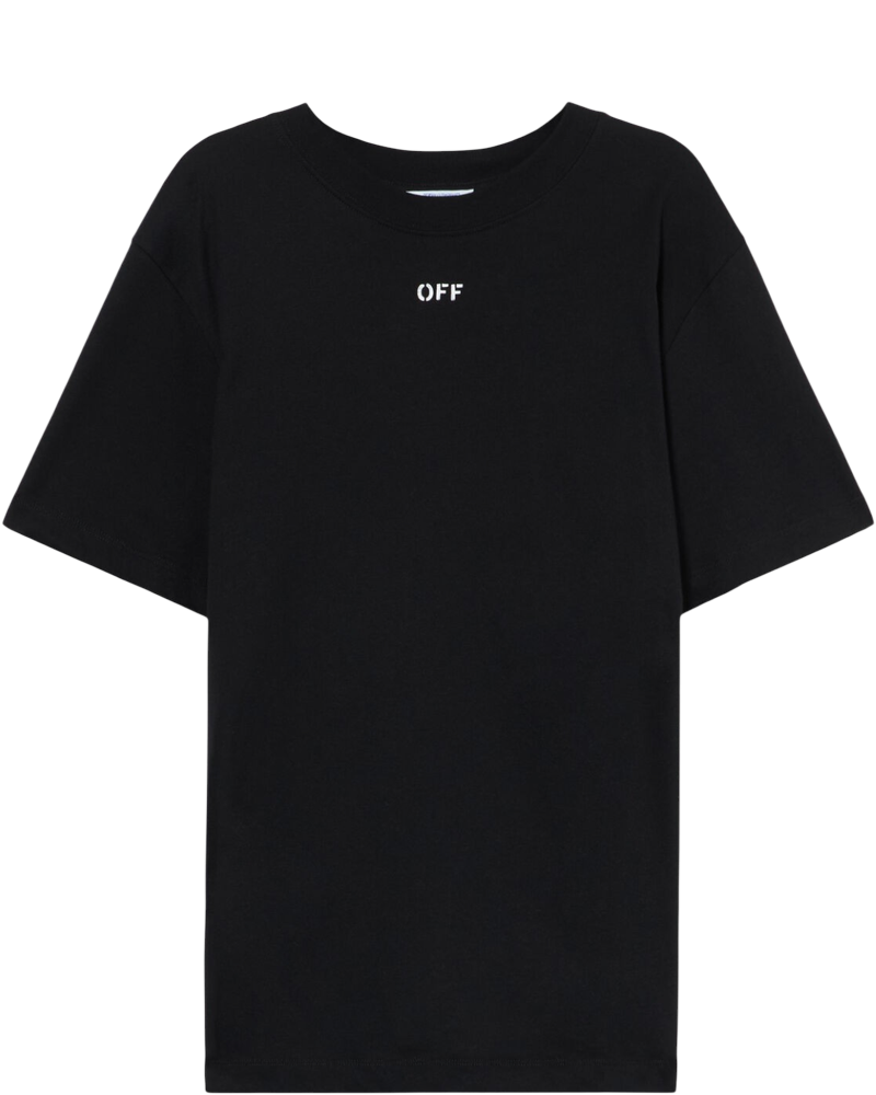 Stitch Arrow Slim Black T-Shirt Off-white оригінал – Купити в Україні