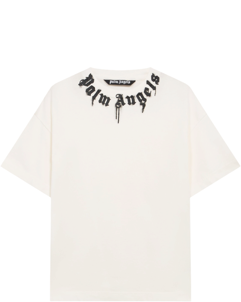 Curved Logo Off White T-Shirt Palm angels оригінал – Купити в Україні